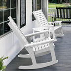 GREENVINES Oversized Outdoor Rocking Chairs Set of 4, HDPE Rocker - Image 6