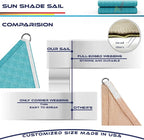 Windscreen4less 13' x 13' x 13' Sun Shade Sail Triangle Outdoor Canopy Cover UV - Image 8