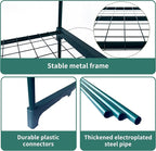 2 Pack Plant Stand Indoor Plant Shelf Outdoor, 4 Tier Metal Greenhouse Shelves - Image 4