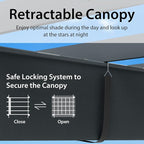 Tangkula 10x12 Ft Pergola, Heavy-Duty Aluminum Outdoor Pergola - Image 3