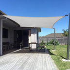 SUNNY GUARD Custom Size 7'x9' Silver Grey Sun Shade Sail Rectangle UV Block by SUNNYGUARD