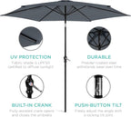 Best Choice Products 10ft Outdoor Patio Umbrella, Outdoor Table Umbrella - Image 5
