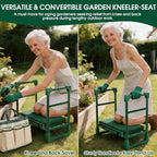 Garden Kneeler and Seat Heavy Duty 600LBS w/ Thicken Wide Soft Kneeling Pad | - Image 7