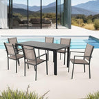 Patio Dining Chairs, All-Weather High-Resilience Textilene Outdoor Dining Chair - Image 8