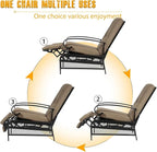 SUNCROWN Outdoor Recliner Chairs Patio Adjustable Relaxing Chair Outdoor Metal - Image 4