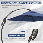 Grand patio 9x12 FT Large Cantilever Umbrella - Image 5