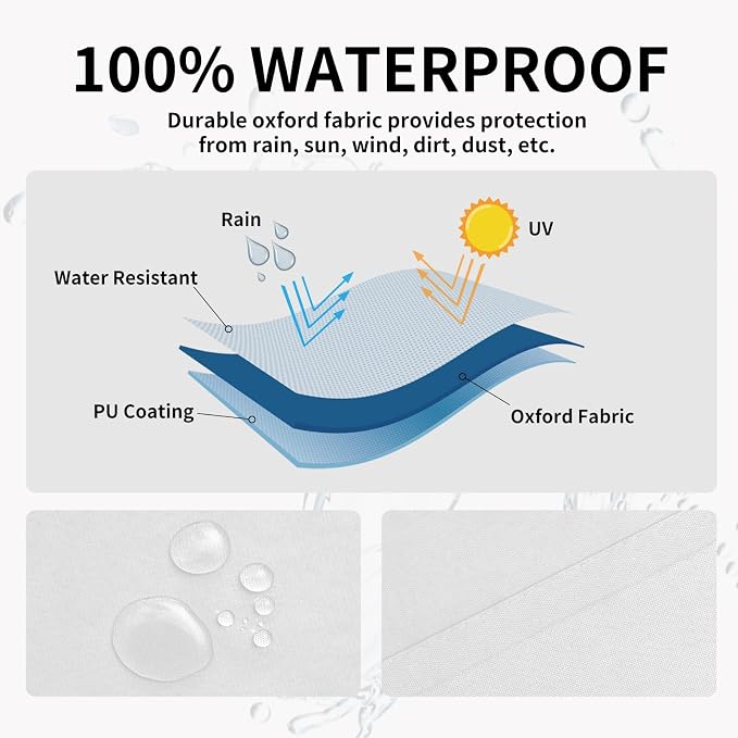 Easy-Going 100% Waterproof Outdoor Curtains 54x84 inch, Gazebo and Pergola 2 - Image 2