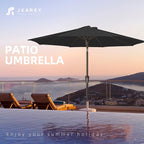 JEAREY 9FT Outdoor Patio Umbrella, Market Umbrella, Tilt & Crank UV Protection - Image 7