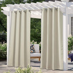 NICETOWN Weighted Patio Outdoor Curtain 95 inch Length, Home Fashion Microfiber by NICETOWN
