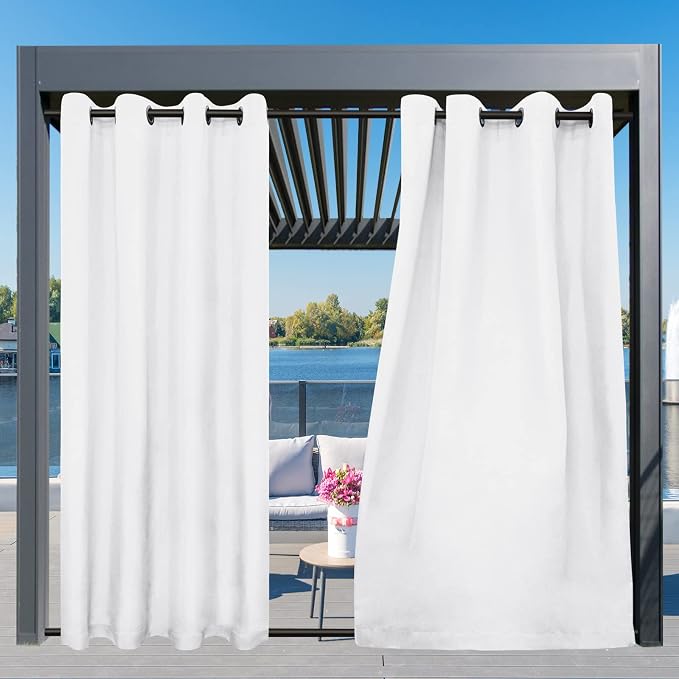 Easy-Going Outdoor Curtains for Patio 1 Panel, 54x96 inch, Weatherproof Privacy - Image 3