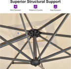 PURPLE LEAF Cantilever Umbrella - Image 4