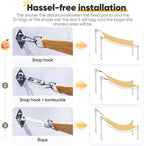 Quictent Sun Shade Sail for Patio w/Hardware Kit 185GSM 20x20ft Gray | Square - Image 5