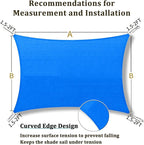 Shade&Beyond 15'x15' Sun Shade Sail Canopy Square, UV Block Breathable Curved - Image 5