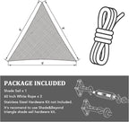 Shade&Beyond Custom Sun Shade Sail 13'x15'x19.8' Triangle Sun Sail Shades Patio - Image 7