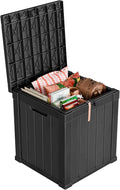 PatioZen 51 Gallon Resin Deck Box, Lockable Patio Outdoor Storage Box by OutdoorLivingPerfected