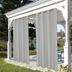 BONZER Outdoor Curtains for Patio Waterproof Thick | Privacy Grommet Light - Image 7