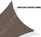 SUNNY GUARD Custom Size 7'x10'x12.2'Brown Sun Shade Sail Right Triangle UV - Image 7