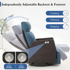 Outdoor Swivel Recliner Chair, Adjustable Rattan Patio Recliners | Independent - Image 3
