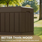 Devoko 85 Gallon Deck Box Lockable Resin Outdoor Storage Box waterproof Outdoor - Image 3