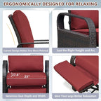 Outdoor Recliner, Outdoor Resin Wicker Patio Recliner Chair - Image 7