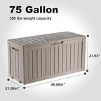 ROJIK Outdoor Storage Housing Deck Box - Image 2