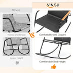 VINGLI Outdoor Rocking Chair, Textilene Mesh Patio Rocker, Outdoor Rocker - Image 6