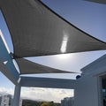 SUNNY GUARD Custom Size 14'x16'x16' Graphite Grey Sun Shade Sail Triangle UV by SUNNYGUARD