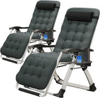 MOPHOTO Zero Gravity Chair, Outdoor Padded Lounge Chair by MOPHOTO