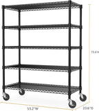 M MZG 53" W Garage Shelving 5 Tier Industrial 2200LBS Metal Shelving Units - Image 3