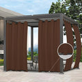 Easy-Going Outdoor Curtains for Patio 1 Panel, 54x96 inch, Weatherproof Privacy by Easy-Going