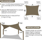 Shade&Beyond 12'x14' Sun Shade Sail Canopy Rectangle, UV Block Breathable - Image 6