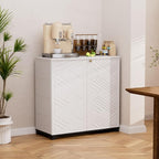 Mrosaa Outdoor/Indoor Storage Box, Resin and Plastic Storage Cabinet Waterproof - Image 3