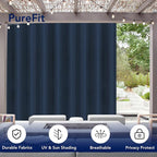 PureFit Outdoor Curtains for Patio Waterproof Weatherproof Outside Curtains | - Image 3