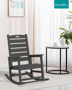 SERWALL HDPE Outdoor Rocking Chair - Image 9
