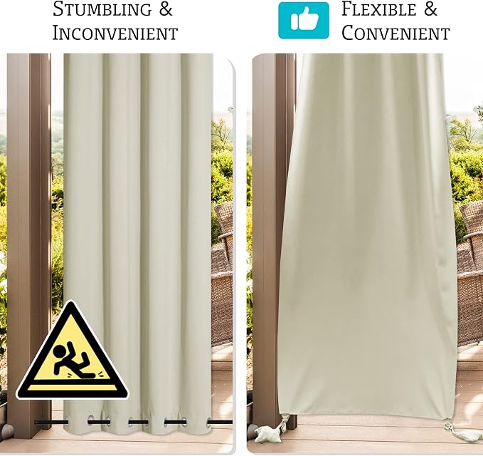 RYB HOME Extra Wide Outdoor Curtains - Image 5
