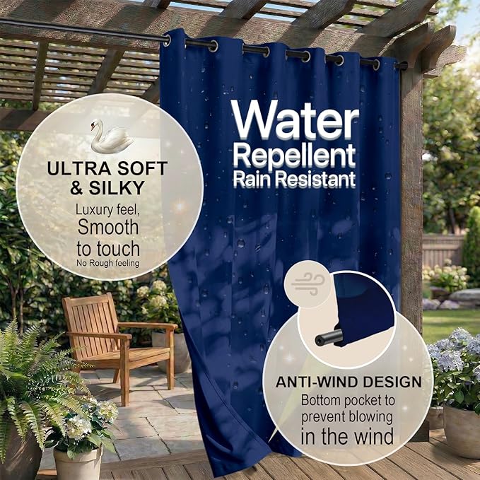 Outdoor Indoor Curtains W84 x L84 - Image 4