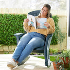 Rockaway Heavy Duty All Weather Rocking Chair, 2 Pack | Polyethylene Outdoor - Image 9