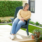 Rockaway Heavy Duty All Weather Rocking Chair, 2 Pack | Polyethylene Outdoor - Image 8