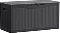 Devoko 100 Gallon Waterproof Resin Deck Box, Large Outdoor Storage Box | Indoor by DEVOKO