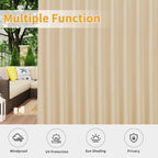Easy-Going Outdoor Patio Curtains 2 Panels, 110x120 inch, Porch and Pergola - Image 5