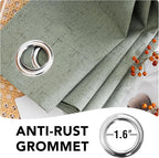 H.VERSAILTEX White Linen Blackout Curtains Durable Thick Textured Linen Look - Image 7