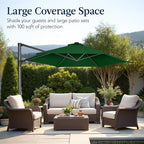 Best Choice Products 10ft Offset Cantilever Hanging Market Patio Umbrella - Image 4