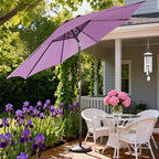 9' Outdoor Patio Umbrella, Outdoor Table Umbrella, Yard Umbrella, Market - Image 7