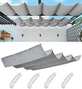 Retractable Wave Shade Cloth Waterproof 11' x 15' Sun Shade Sail Waterproof by WoaceSunShadeSail