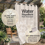 Waterproof Outdoor Curtain W105 x L84 - Image 4