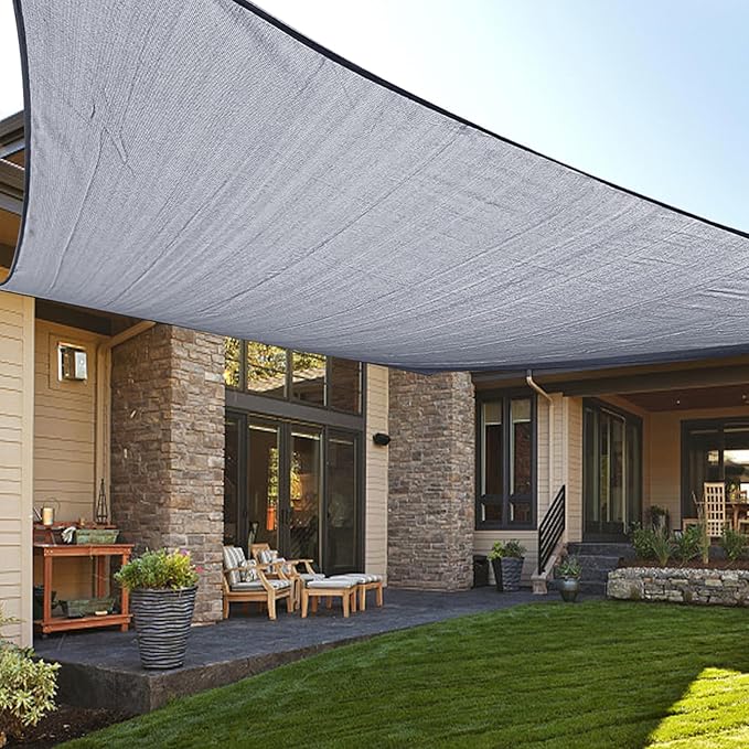LOVE STORY Custom Size 14' x 14' Sun Shade Sail by LOVESTORY