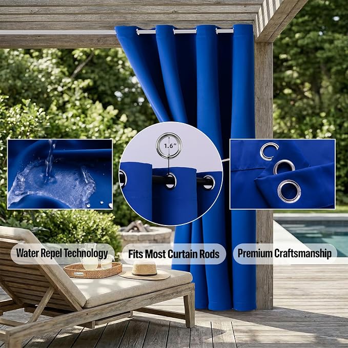 Waterproof Outdoor Curtain W105 x L95 - Image 5
