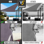 LOVE STORY Custom Size 6' x 6' x 6' Sun Shade Sail - Image 7