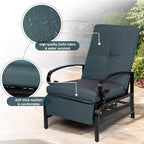 SUNCROWN Outdoor Recliner Chairs Patio Adjustable Relaxing Chair Outdoor Metal - Image 3