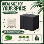 Devoko 29 Gallon Deck Box, Waterproof Resin Outdoor Storage Box | Lockable and - Image 6